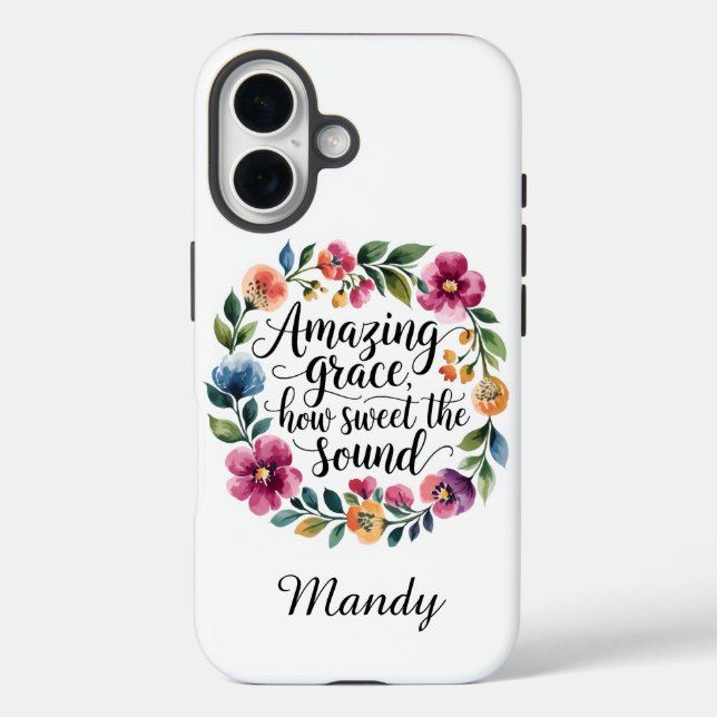 Coques Case-Mate iPhone Floral Grace Extraordinaire personnalisée (Verso)