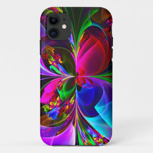 Case-Mate iPhone Case Floral moderne Art Abstrait Rouge Bleu Motif #12