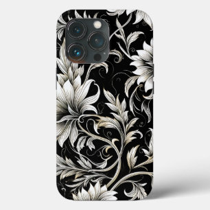 Case-Mate iPhone Case Floral noir et blanc vintage