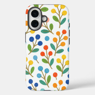 Coques iPhone 16 floral pattern