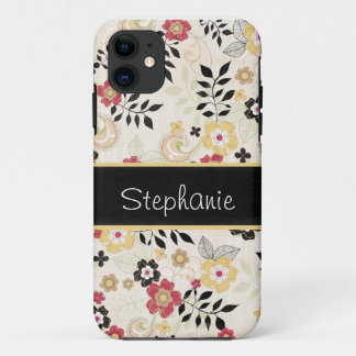 Etui iPhone Case-Mate Floral rose et jaune Personnalisé