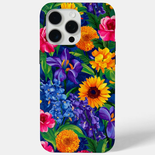 Coques Case-Mate iPhone Floral tropical vibrant (Verso)