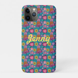 Case-Mate iPhone Case Floral Turquoise fleur sauvage Personnalisé