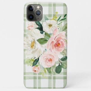 Case-Mate iPhone Case Flore blanche rose rose pâle du Shabby vert clair
