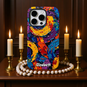 Coques iPhone 16 Pro Flore douce sur Turquoise