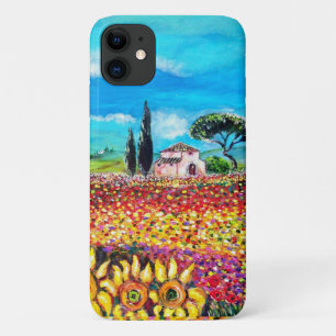 Coque Case-Mate Pour iPhone FLORE EN TOSCANE/ Champs, Pépites et tournesols