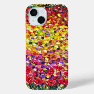 Coque Pour iPhone 15 FLORE EN TOSCANE Fleur Poppies de champ particulie