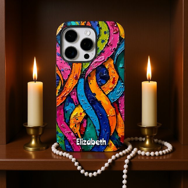 Coques Case-Mate iPhone Flore orange et rose (Créateur téléchargé)