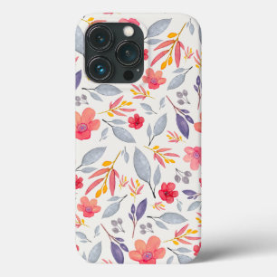 Case-Mate iPhone Case Flore Pattern feat. Boîtier téléphonique bleu