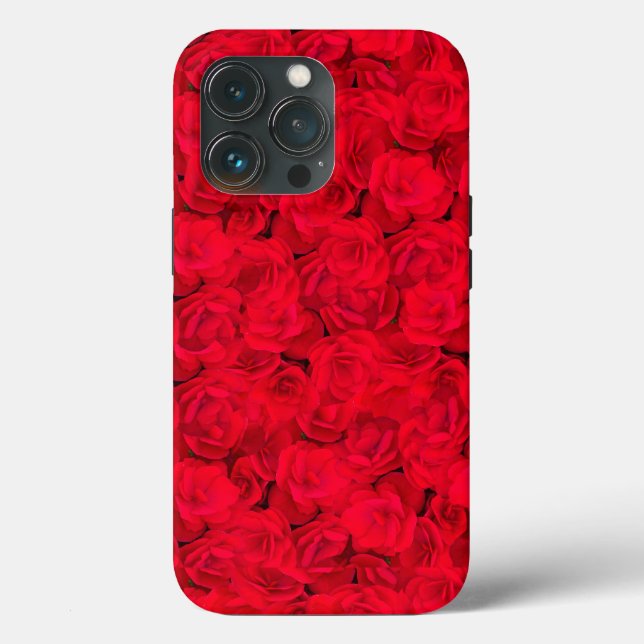 Coques Case-Mate iPhone Flore romantique rouge (Verso)