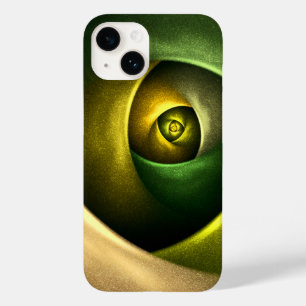 Coque Pour iPhone 14 Flore verte Florale moderne Art Abstrait Motif #23