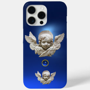 Coque iPhone 15 Pro Max FLORENTINE RENAISSANCE ANGEL Blue Gemstone
