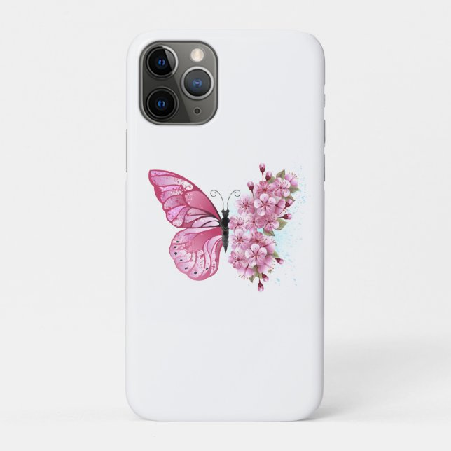 Coques Case-Mate iPhone Flower Butterfly (Dos)