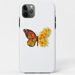 Case-Mate iPhone Case Flower Butterfly with Yellow California Poppy
