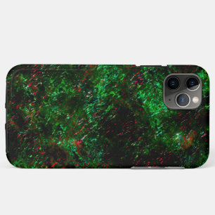 Case-Mate iPhone Case Fluctuation des taches sombres sur vert et rouge v