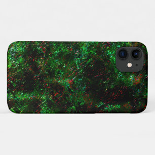 Case-Mate iPhone Case Fluctuation des taches sombres sur vert et rouge v