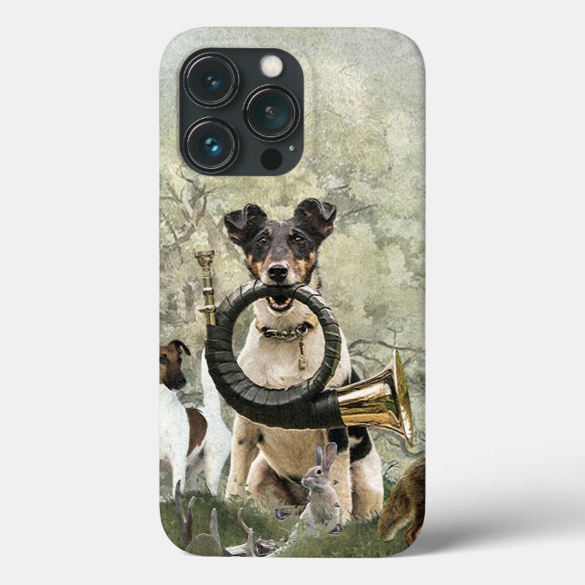 Coques Case-Mate iPhone Fluide Fox Terrier (Verso)