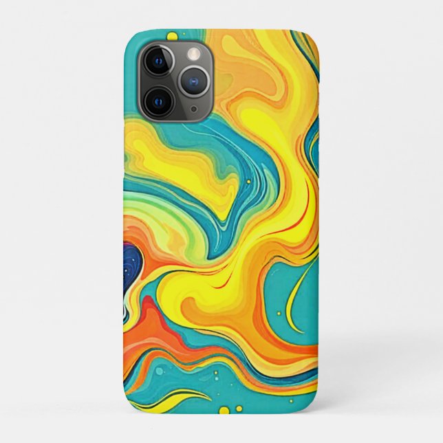 Coques Case-Mate iPhone Fluidity of Joy: Abstract Waves (Dos)