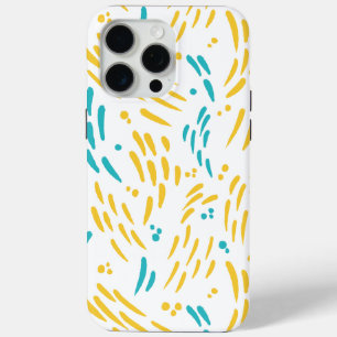 Coque iPhone 15 Pro Max Flux en turquoise et jaune