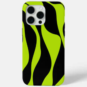 Coque iPhone 15 Pro Max Flux et reflux 4 - Vert citron