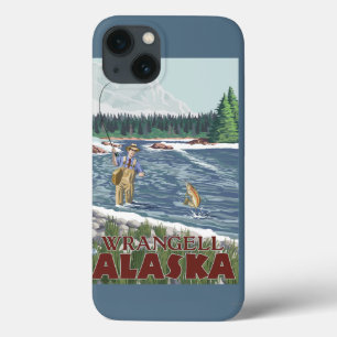 iPhone 13 Case Fly Fisherman - Wrangell, Alaska
