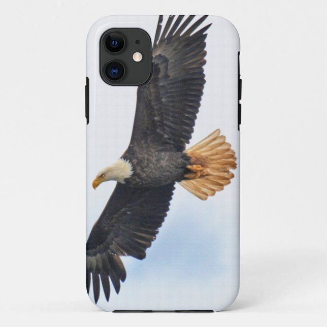Coques Case-Mate iPhone Flying Bald Eagle Wildlife Photo (Dos)