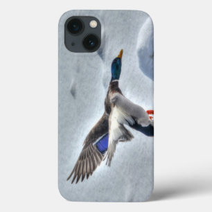 Etui iPhone 13 Flying Mallard Duck Drake 4 Wildlife Photo