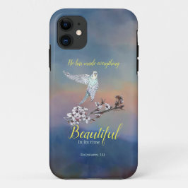 Case-Mate iPhone Case Flying Parakeet and Encouragement Verse