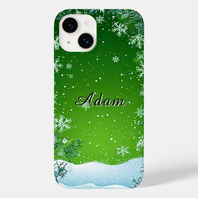 Coques Case-Mate iPhone Foliage d'hiver autour de la scène (Verso)