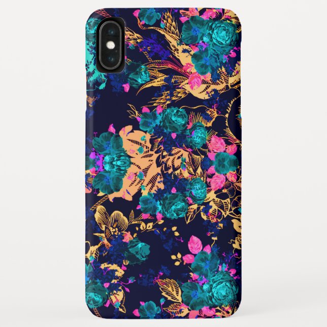 Coques Case-Mate iPhone Fond de fleurs abstraites chic mignon (Dos)