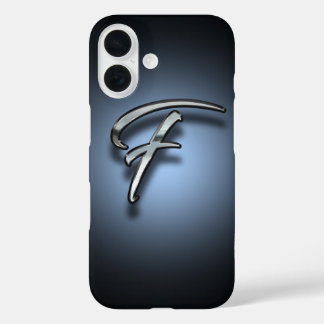 Coques iPhone 16 Fond de projecteur de lettre de monogramme