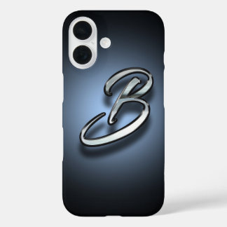Coques iPhone 16 Fond de projecteur de monogramme