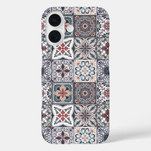 Coques iPhone 16 Fond d'écran Backsplashes / Talavera inspiré tuile