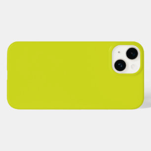 Coque Pour iPhone 14 Fond jaune plat – Texture de rentrée scolaire