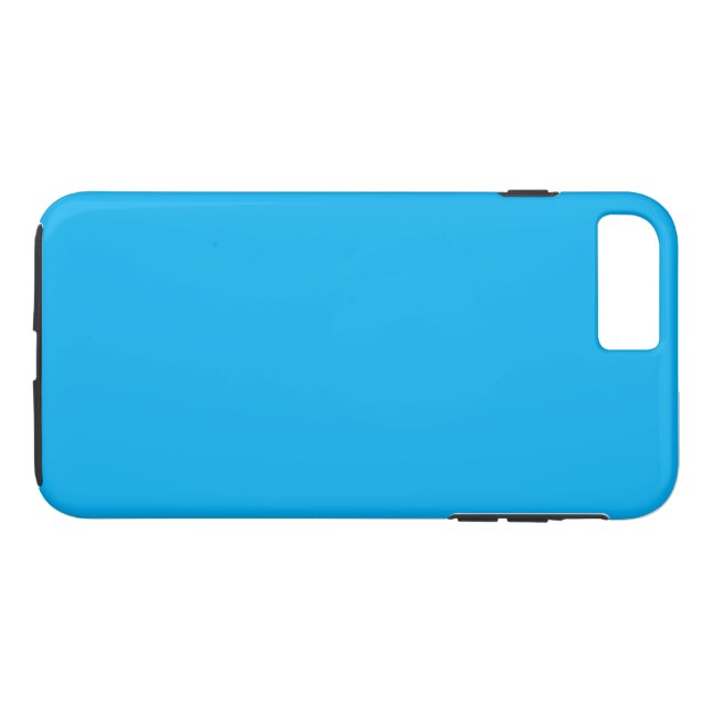 Coques Case-Mate iPhone Fond uni bleu cyan  (Dos (Horizontal))