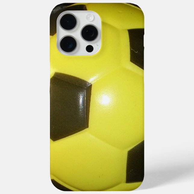 Coques Case-Mate iPhone Football jaune et noir. (Verso)