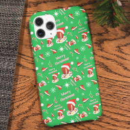 Coque Pour iPhone 14 Football Joyeux Noël avec motif de nourriture snac