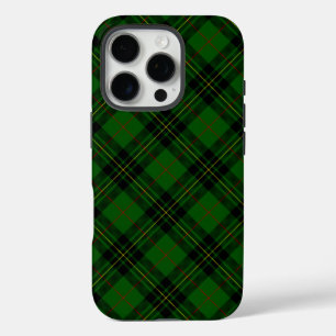 Coques iPhone 16 Pro Forbes tartan vert noir plaid