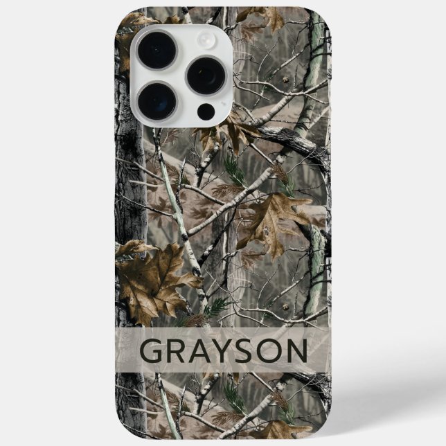 Coques Case-Mate iPhone Forest Branches Camouflage Personalized (Verso)