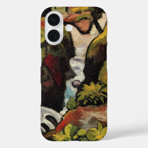 Coques iPhone 16 Forest Brook par August Macke Expressionnisme Vint
