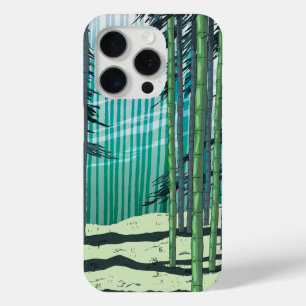 Coque iPhone 15 Pro Forêt de bambou
