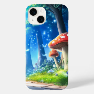 Coque Pour iPhone 14 Forêt de Champignons