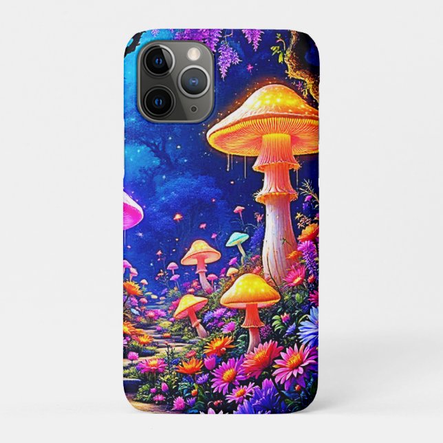 Coques Case-Mate iPhone Forêt de champignons enchantée (Dos)