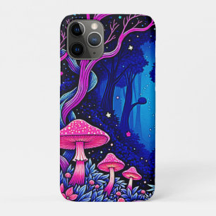 Case-Mate iPhone Case Forêt de champignons roses néon Art