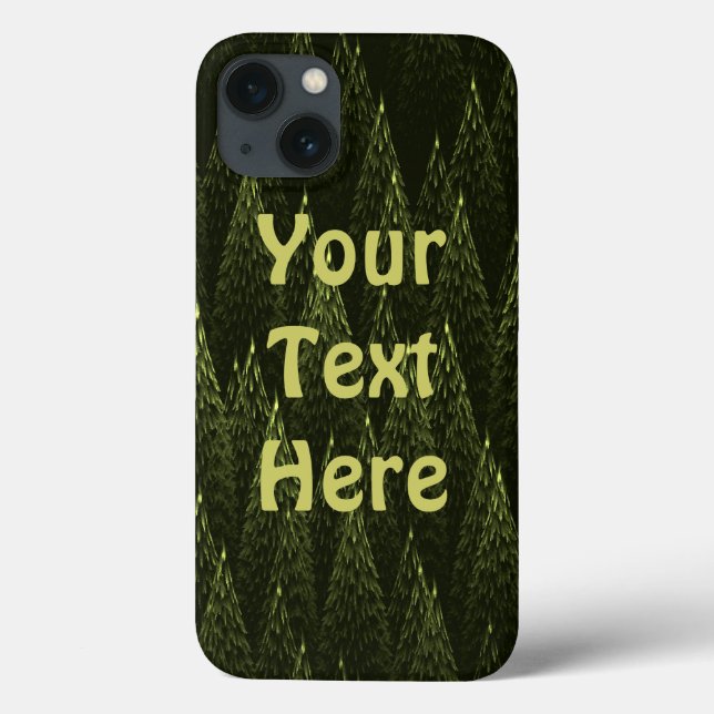 Coques Case-Mate iPhone Forêt de conifères fractale (Verso)