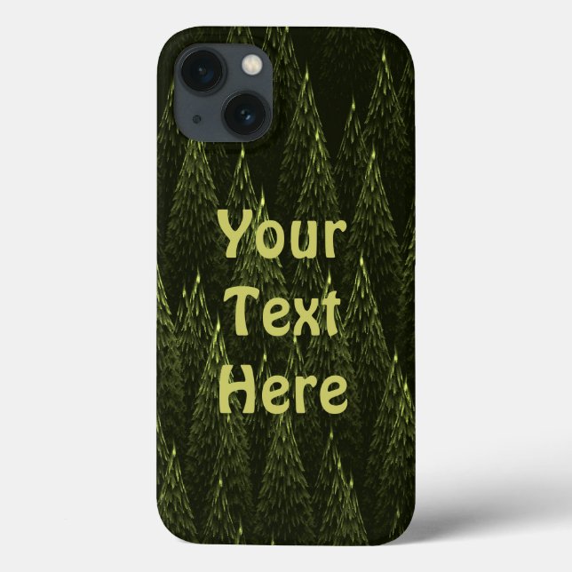 Coques Case-Mate iPhone Forêt de conifères fractale (Verso)