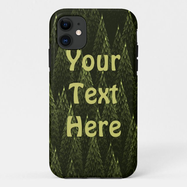 Coques Case-Mate iPhone Forêt de conifères fractale (Dos)