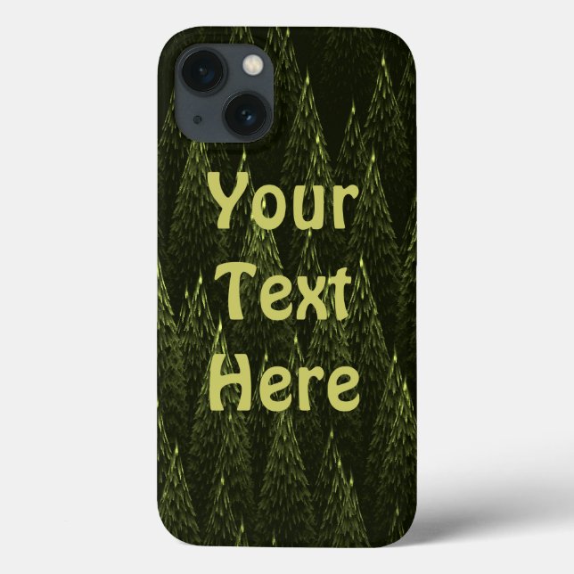 Coques Case-Mate iPhone Forêt de conifères fractale (Verso)