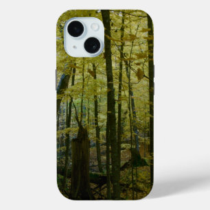 Coque Pour iPhone 15 Forêt en changement d'automne