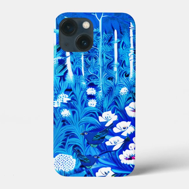 Coques Case-Mate iPhone Forêt fantastique avec fleurs et oiseaux (Verso)